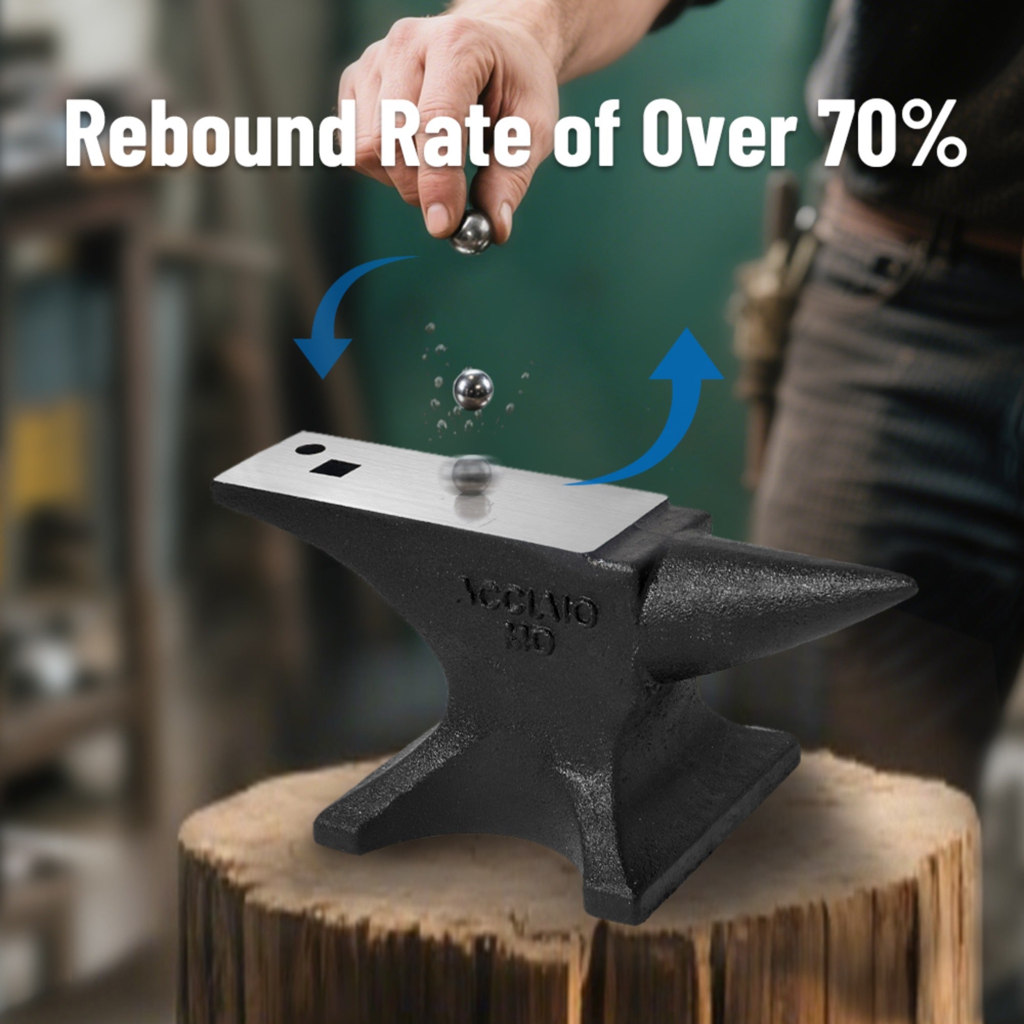 JXXRZ 25 lbs(11kg) Single Horn Anvil, Cast Steel Anvil with 7.28 x 2.56 in Counterop, Bending, Shaping, Twisting, Jewelry Making & DIY Crafts