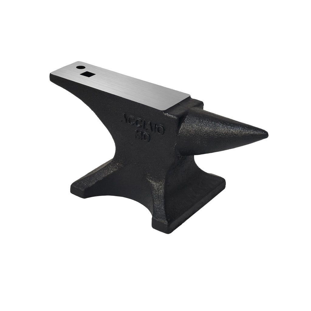 JXXRZ 25 lbs(11kg) Single Horn Anvil, Cast Steel Anvil with 7.28 x 2.56 in Counterop, Bending, Shaping, Twisting, Jewelry Making & DIY Crafts